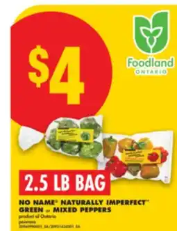 No Frills NO NAME NATURALLY IMPERFECT GREEN or MIXED PEPPERS, 2.5 LB BAG offer