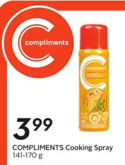 Sobeys COMPLIMENTS Cooking Spray offer