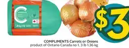 Sobeys COMPLIMENTS Carrots offer