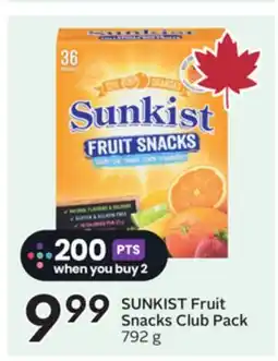Sobeys SUNKIST Fruit Snacks Club Pack offer