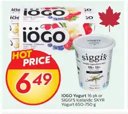 Sobeys IOGO Yogurt offer
