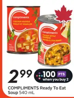Sobeys COMPLIMENTS Ready To Eat Soup offer