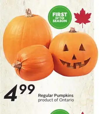 Sobeys Pumpkins offer