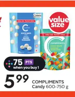 Sobeys COMPLIMENTS Candy offer