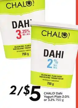 Sobeys CHALO! Dahi Yogurt offer