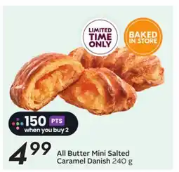 Sobeys All Butter Mini Salted Caramel Danish offer