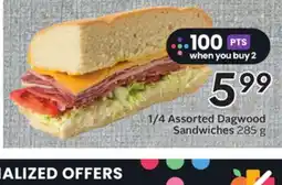Sobeys 1/4 Assorted Dagwood Sandwiches offer