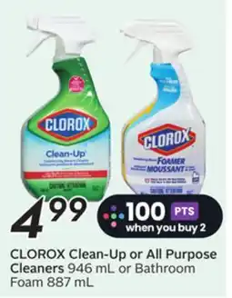 Sobeys CLOROX Clean-Up or All Purpose Cleaners offer