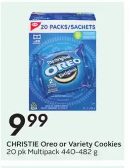 Sobeys CHRISTIE Oreo or Variety Cookies offer