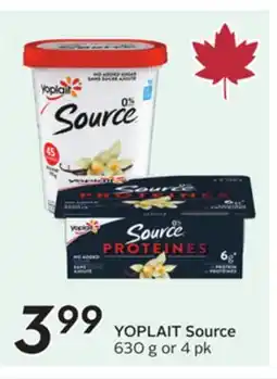 Sobeys YOPLAIT Source offer