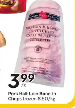 Sobeys Pork Half Loin Bone-In Chops offer