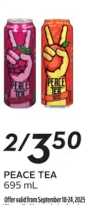 Sobeys PEACE TEA offer