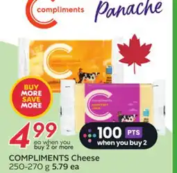 Sobeys COMPLIMENTS Cheese offer