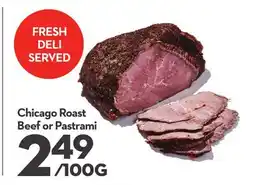 Longo's Chicago Roast Beef or Pastrami offer