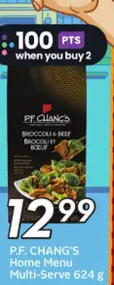 Sobeys P. F. CHANG'S Home Menu Multi-Serve offer
