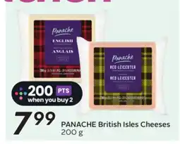 Sobeys PANACHE British Isles cheeses offer
