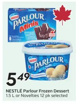 Sobeys NESTLÉ Parlour Frozen Dessert offer