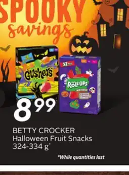 Sobeys BETTY CROCKER Halloween Fruit Snacks offer