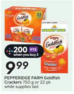 Sobeys PEPPERIDGE FARM Goldfish Crackers offer