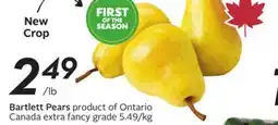 Sobeys Bartlett Pears offer