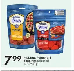Sobeys PILLERS Pepperoni Toppings offer