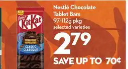 Longo's Nestlé Chocolate Tablet Bars offer