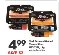Longo's Black Diamond Natural Cheese Slices offer