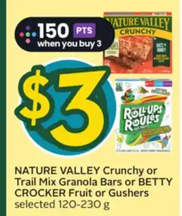 Sobeys NATURE VALLEY Crunchy or Trail Mix Granola Bars offer