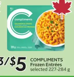Sobeys COMPLIMENTS Frozen Entrées offer