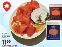 Longo's Frozen Smoked Atlantic or Coho Salmon offer