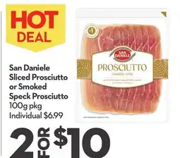 Longo's San Daniele Sliced Prosciutto or Smoked Speck Prosciutto offer