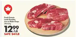 Longo's Fresh Ontario Lamb Shoulder, Arm or Blade Chops offer