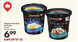 Longo's Chapman's Premium Ice Cream offer