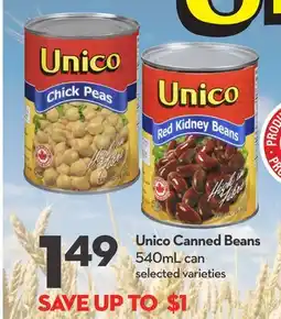 Longo's Unico Canned Beans offer