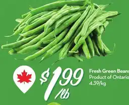 Longo's Fresh Green Beans offer