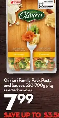 Longo's Olivieri Family Pack Pasta and Sauces offer