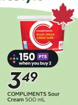 Sobeys COMPLIMENTS Sour Cream offer