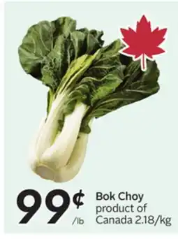 Sobeys Bok Choy offer