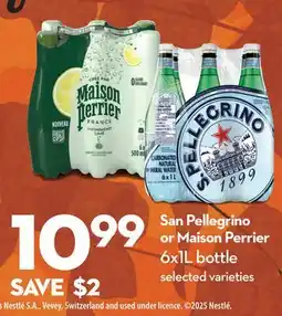 Longo's San Pellegrino or Maison Perrier offer