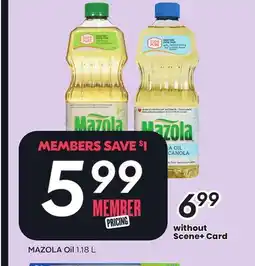 Sobeys MAZOLA Oil offer