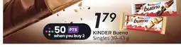 Sobeys KINDER Bueno Singles offer