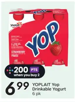 Sobeys YOPLAIT Yop Drinkable Yogurt offer