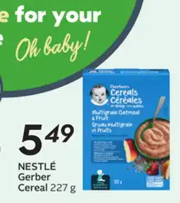 Sobeys NESTLÉ Gerber Cereal offer
