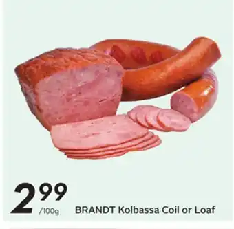 Sobeys BRANDT Kolbassa Coil or Loaf offer