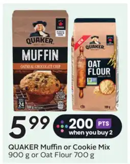 Sobeys QUAKER Muffin or Cookie Mix offer