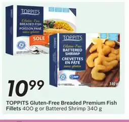 Sobeys TOPPITS Gluten-Free Breaded Premium Fish Fillets offer