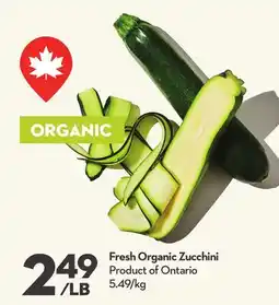 Longo's Fresh Organic Zucchini offer