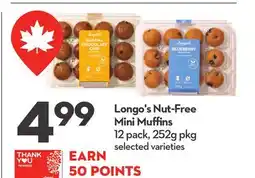 Longo's Nut-Free Mini Muffins offer