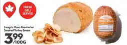 Longo's Longo's Oven Roasted or Smoked Turkey Breast offer