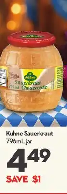 Longo's Kuhne Sauerkraut offer